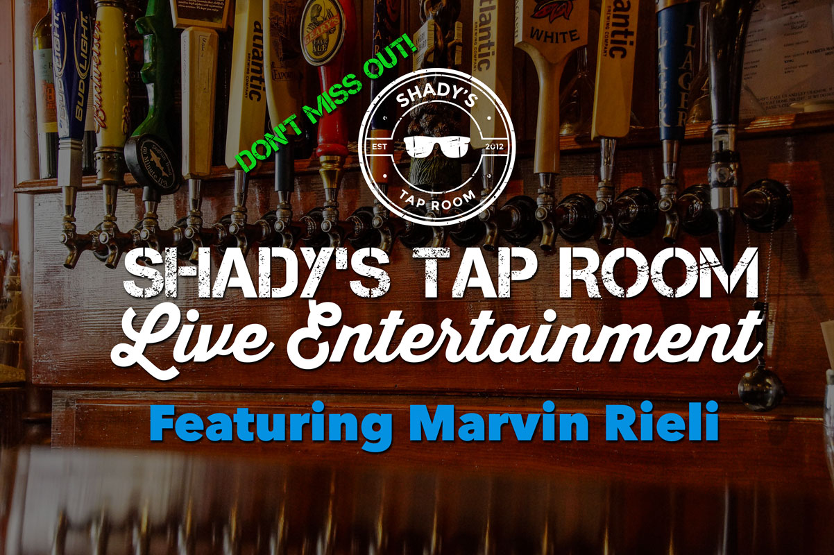 Saturday August 5, 2017 Live Entertainment Featuring Marvin Rieli from 8 - 11 pm at Shady's Taproom in Downtown Brooklyn