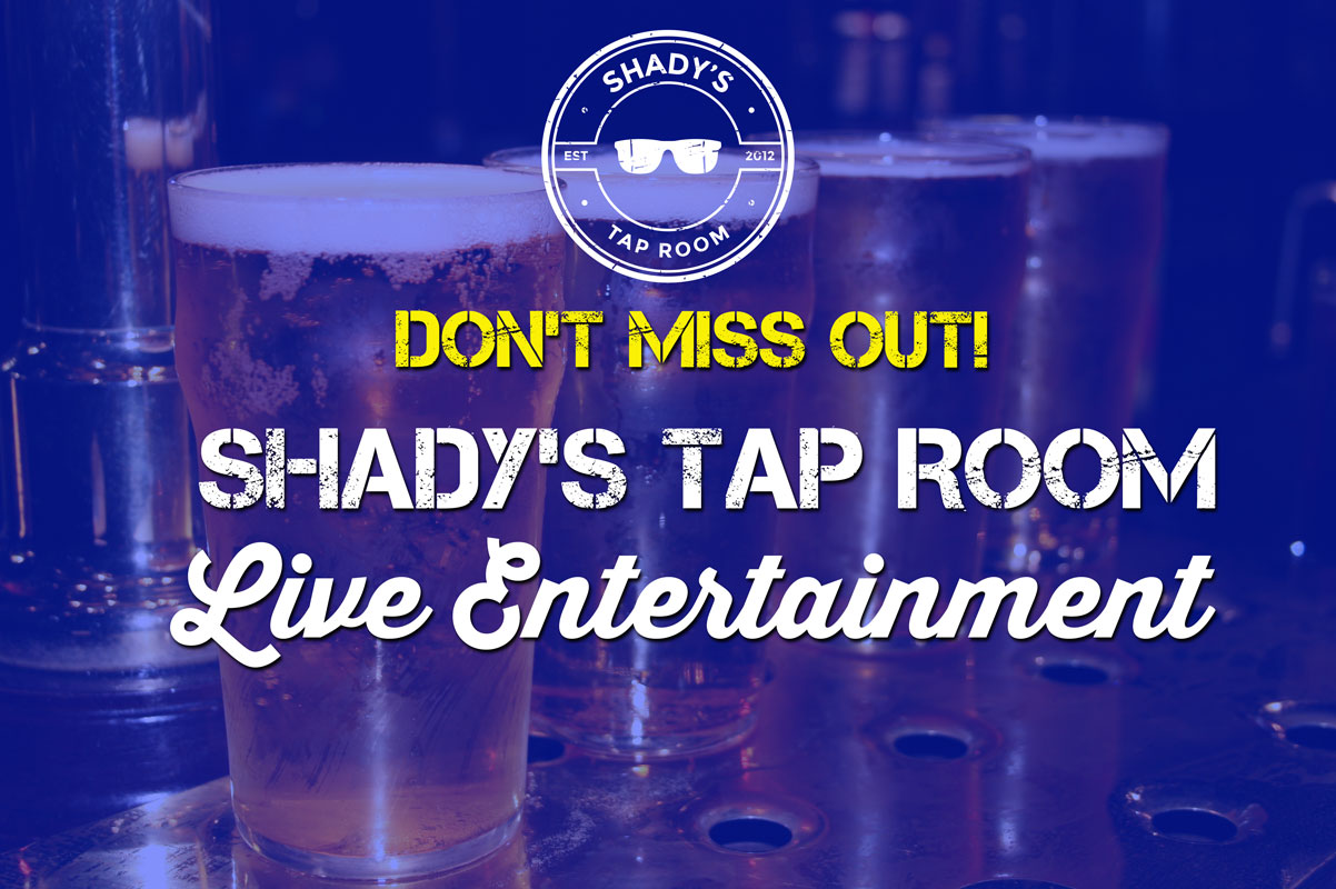 Live Entertainment Featuring The Grant Rieff Band with the "Growin' Up Gravel "tour. Come on out - you DON'T want to miss this! Shady's Tap Room on Main Street - Brooklyn on The Square!