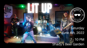 Lit Up at Shadys Taproom