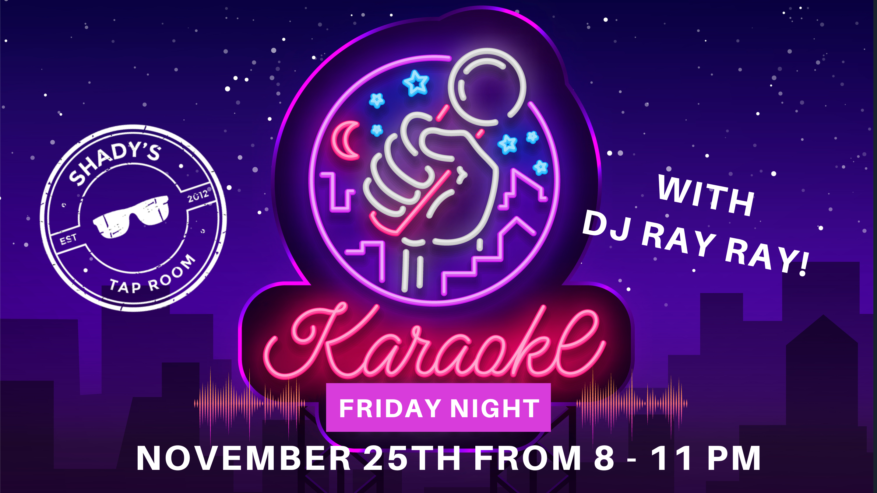 Karaoke Friday Night at Shady's Tap Room