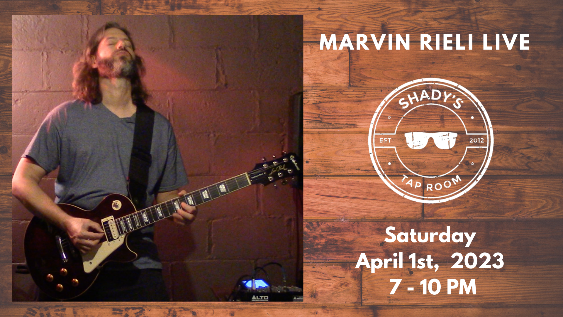 Marvin Rieli April 2023 at Shady's Tap Room