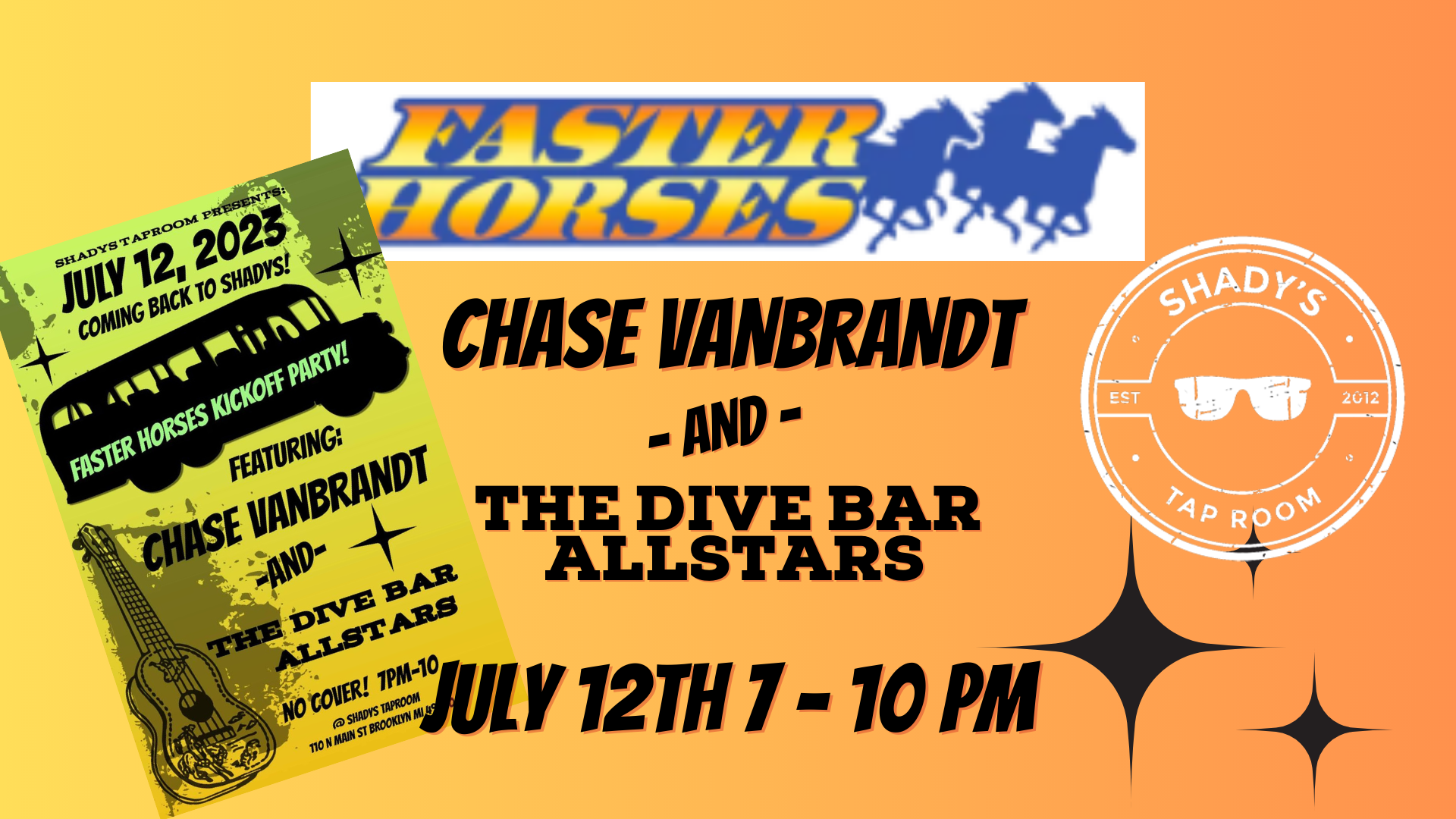 Chase VanBrandt & The Dive Bar All Stars at Shady's Tap Room