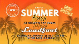Leadfoot in the Beer Garden at Shady's Tap Room