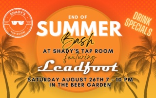 Leadfoot in the Beer Garden at Shady's Tap Room